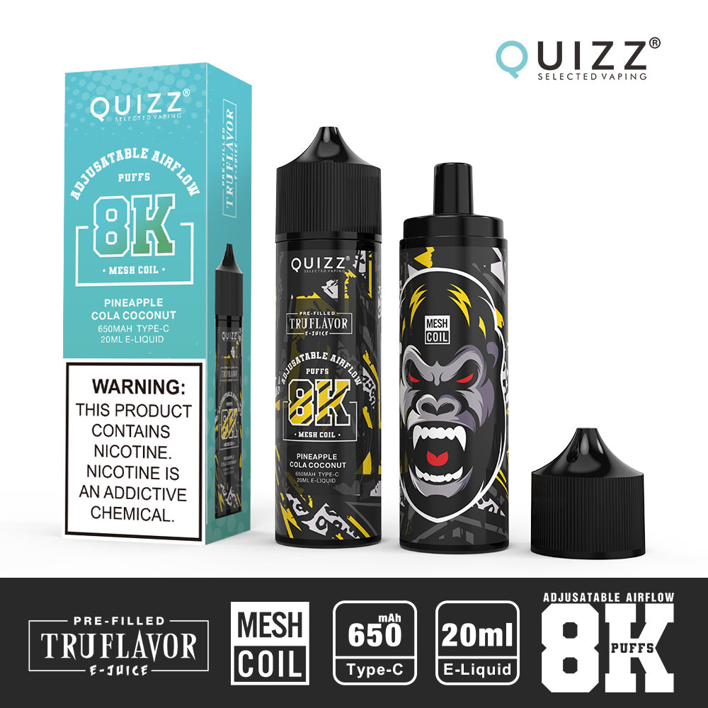QUIZZ VAPMOD QD62V2 8000Puffs Disposable Vape Wholesale
