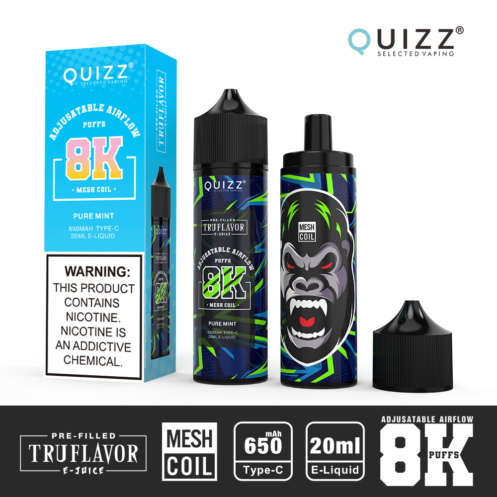 QUIZZ VAPMOD QD62V2 8000Puffs Disposable Vape Wholesale
