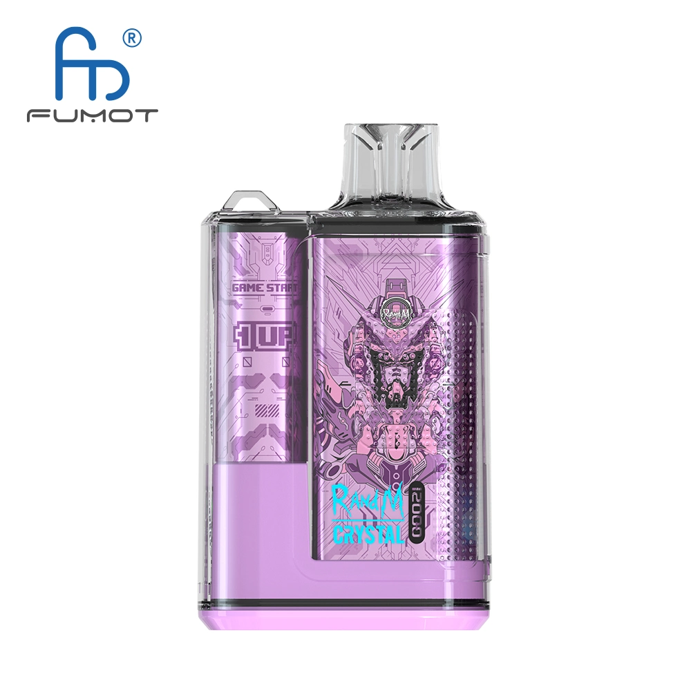 Rechargeable Randm Crystal 12000 Puffs Vape Disposable with Side Screen,650 mAh 20 ML 16Flavors