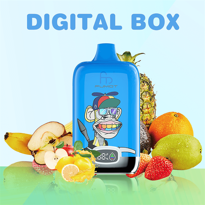 Randm Tornado Digital Box 12000 Puffs Disposable Fumot Vape 12k Puff With Led Screen Flash Light