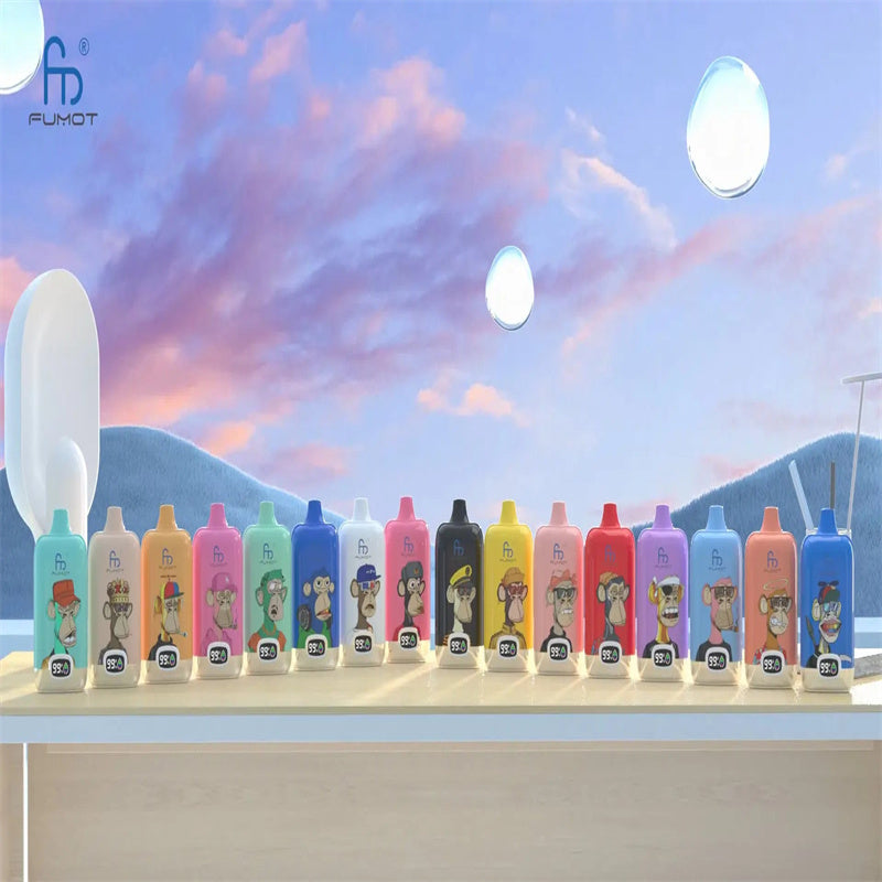 Randm Tornado Digital Box 12000 Puffs Disposable Fumot Vape 12k Puff With Led Screen Flash Light