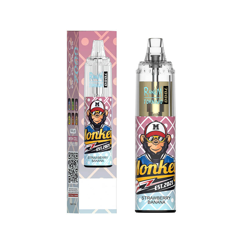 Original Randm Tornado 7000 7k Puffs Disposable Vape Electronic Cigarette Fumot 7k Puff With Rgb Lights