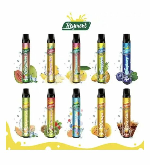 Reymont Disposable Pod Device 1688 Puff (Mouth To Lung) 2ml 20mg OFFER PRICE-850mAh Battery, 2ml E-liquid, Multiple Nicotine 20 Flavors
