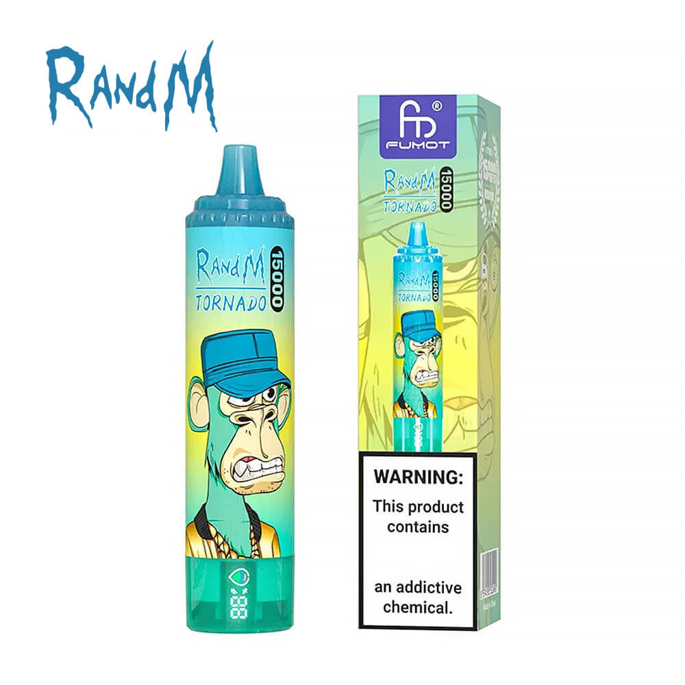 RandM Tornado 15000 puff Disposable Vape 850mAh 25ML 45 Flavors.