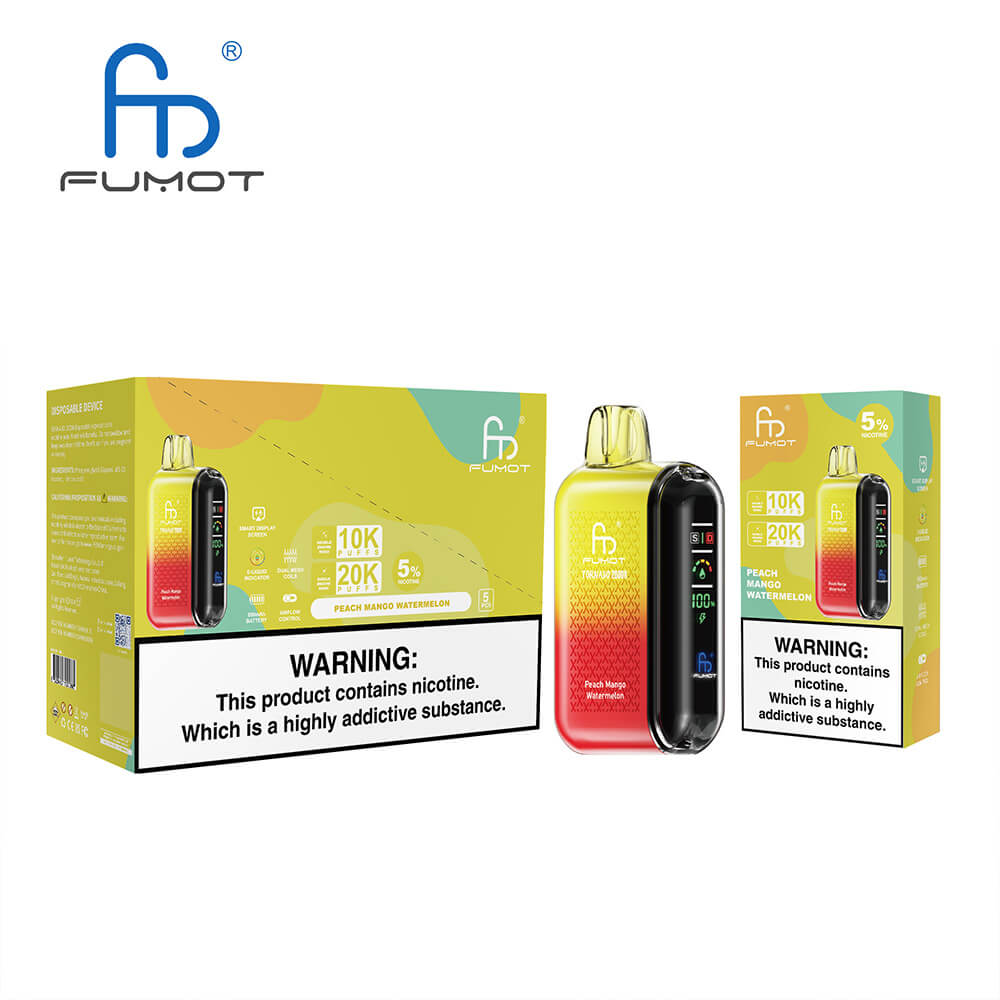 FUMOT Tornado 20000 puff Disposable Vape 29 Flavors In Sales