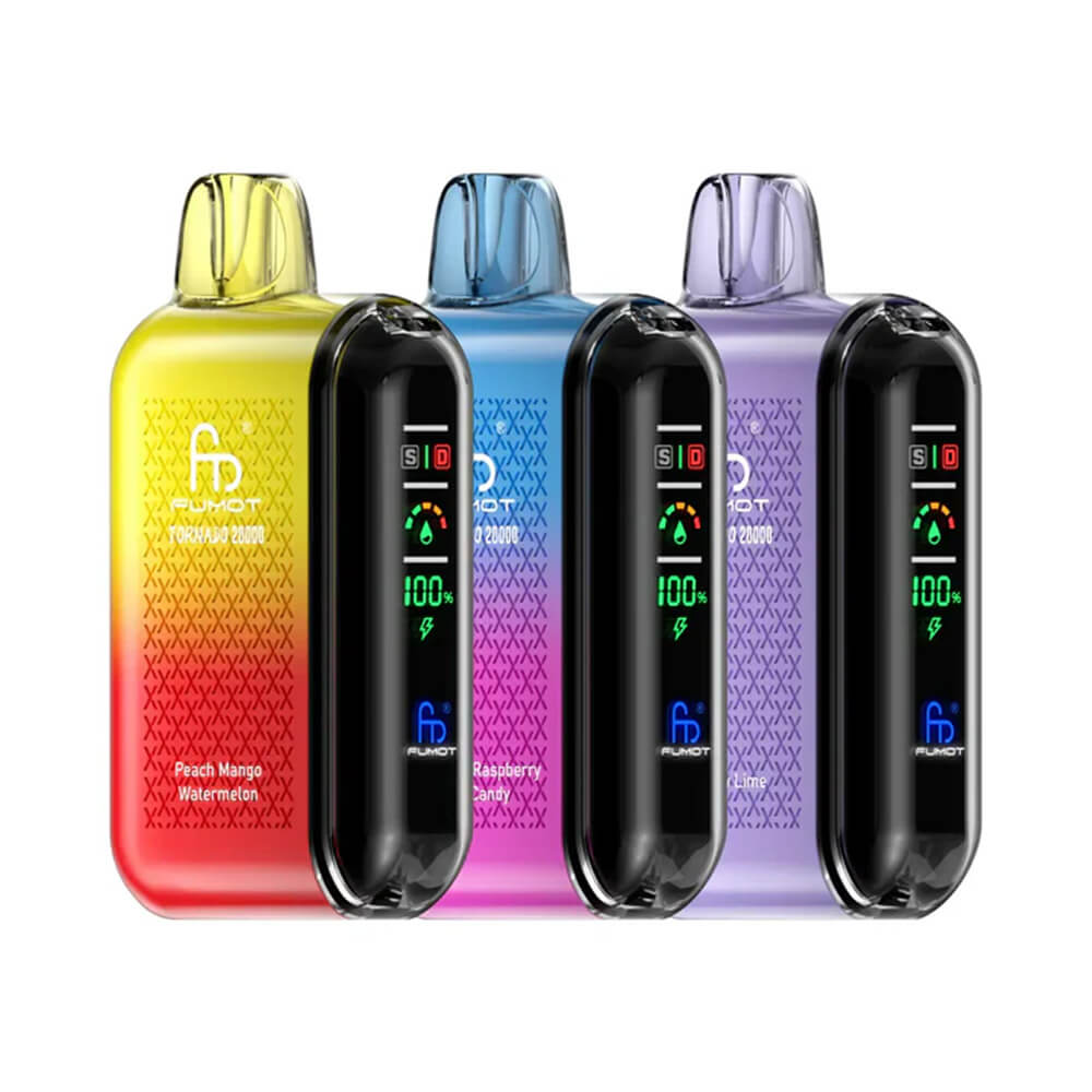 FUMOT Tornado 20000 puff Disposable Vape 29 Flavors In Sales