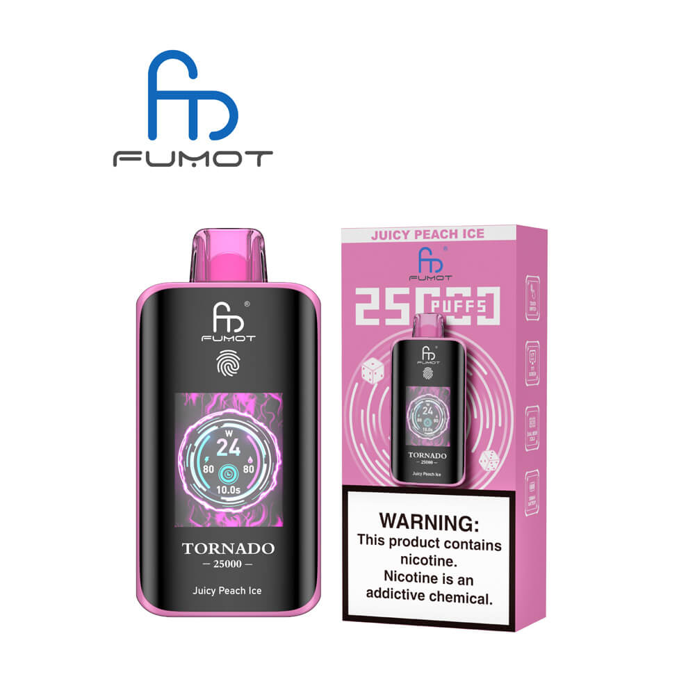 FUMOT RandM Tornado 25000 puff Disposable Vape 700mAh In Sales 24 Flavors