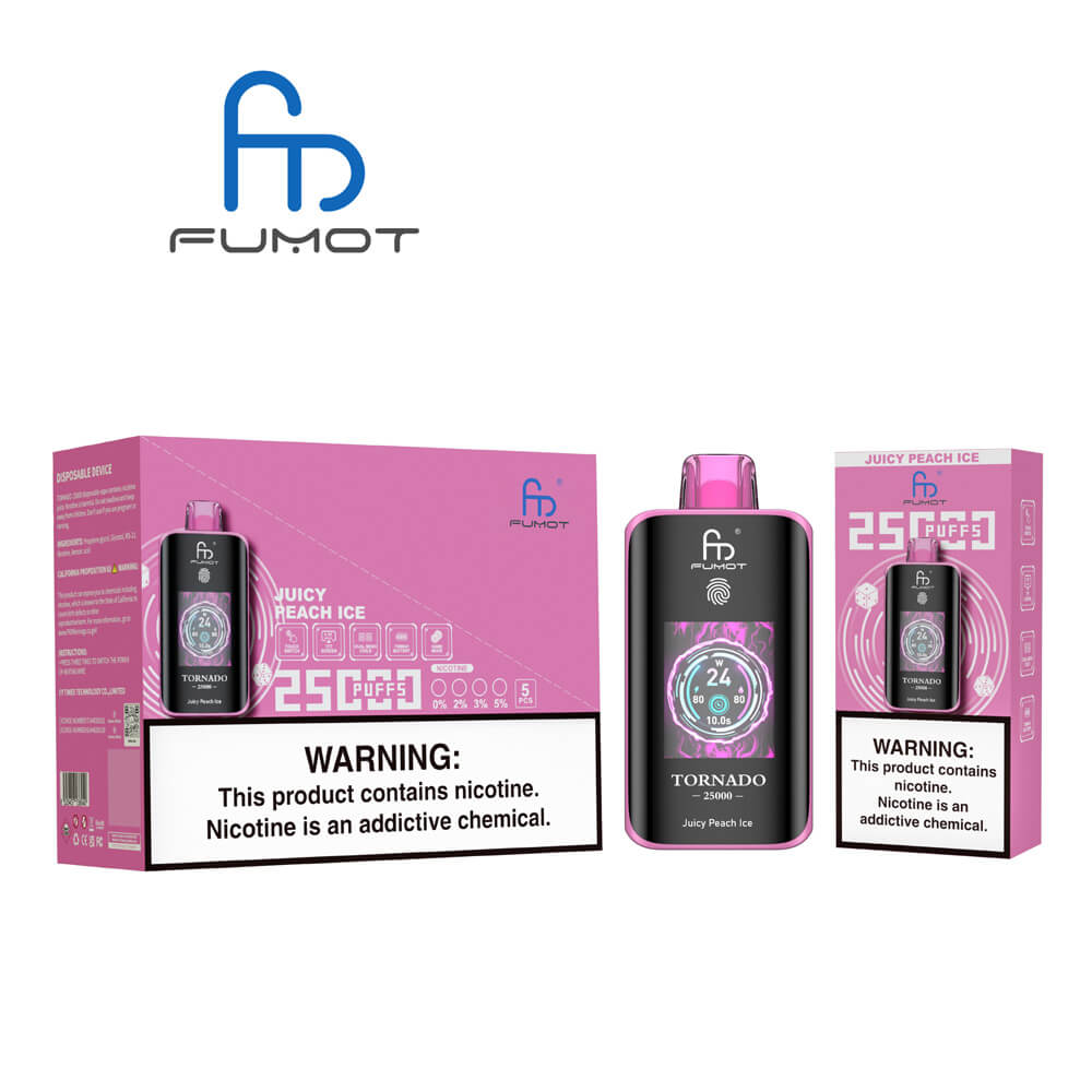 FUMOT RandM Tornado 25000 puff Disposable Vape 700mAh In Sales 24 Flavors