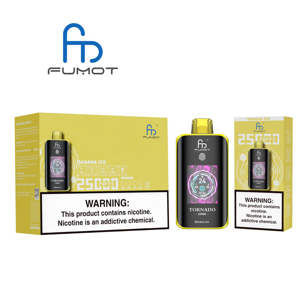 FUMOT RandM Tornado 25000 puff Disposable Vape 700mAh In Sales 24 Flavors