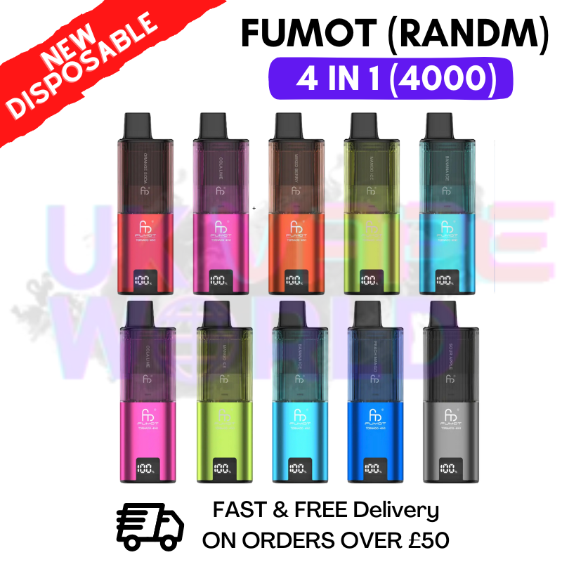Fumot RandM Tornado 4 in 1 4000 Puff Disposable Vape Kit