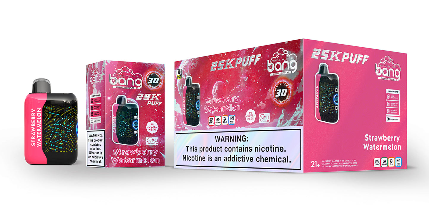 Bang Starry 25K Puffs Smart Full Screen Turn Ice Wholesale Disposable Vape Puff 36k Prefilled Pod