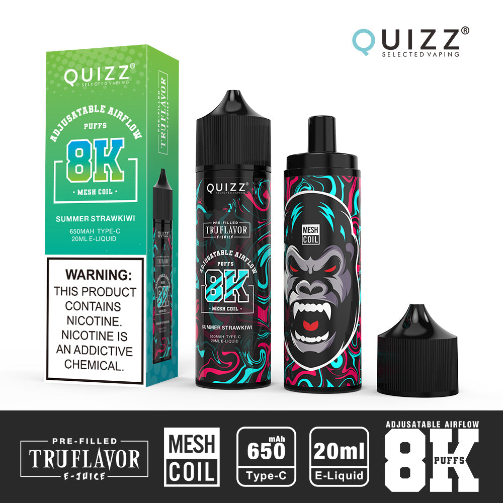QUIZZ VAPMOD QD62V2 8000Puffs Disposable Vape Wholesale