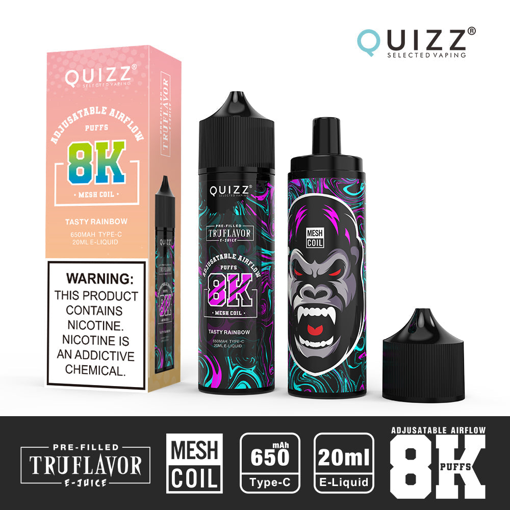 QUIZZ VAPMOD QD62V2 8000Puffs Disposable Vape Wholesale