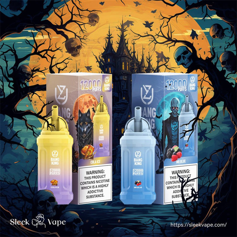 2024 NEW UZY Bang King 12000 Puffs 0% 2% 3% 5% Nicotine Rechargeable Disposable Pod -650mAh Battery, 23ml E-liquid, Multiple Nicotine 14 Flavors