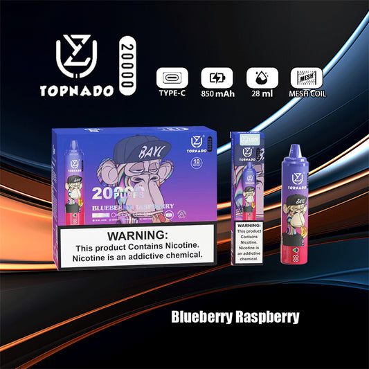 Disposable Vape UZY Tornado 20000 Puffs 0% 2% 3% 5% Nicotine LED Display New Electronic Cigarette Pen