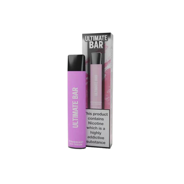 10 Pieces Ultimate Bar 600 Puffs Disposable Vape Kit