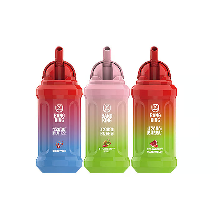 UZY Bang King 12000 Puffs 0% 2% 3% 5% Nicotine Disposable Pod -650mAh Battery, 23ml E-liquid, Multiple Nicotine 12 Flavors