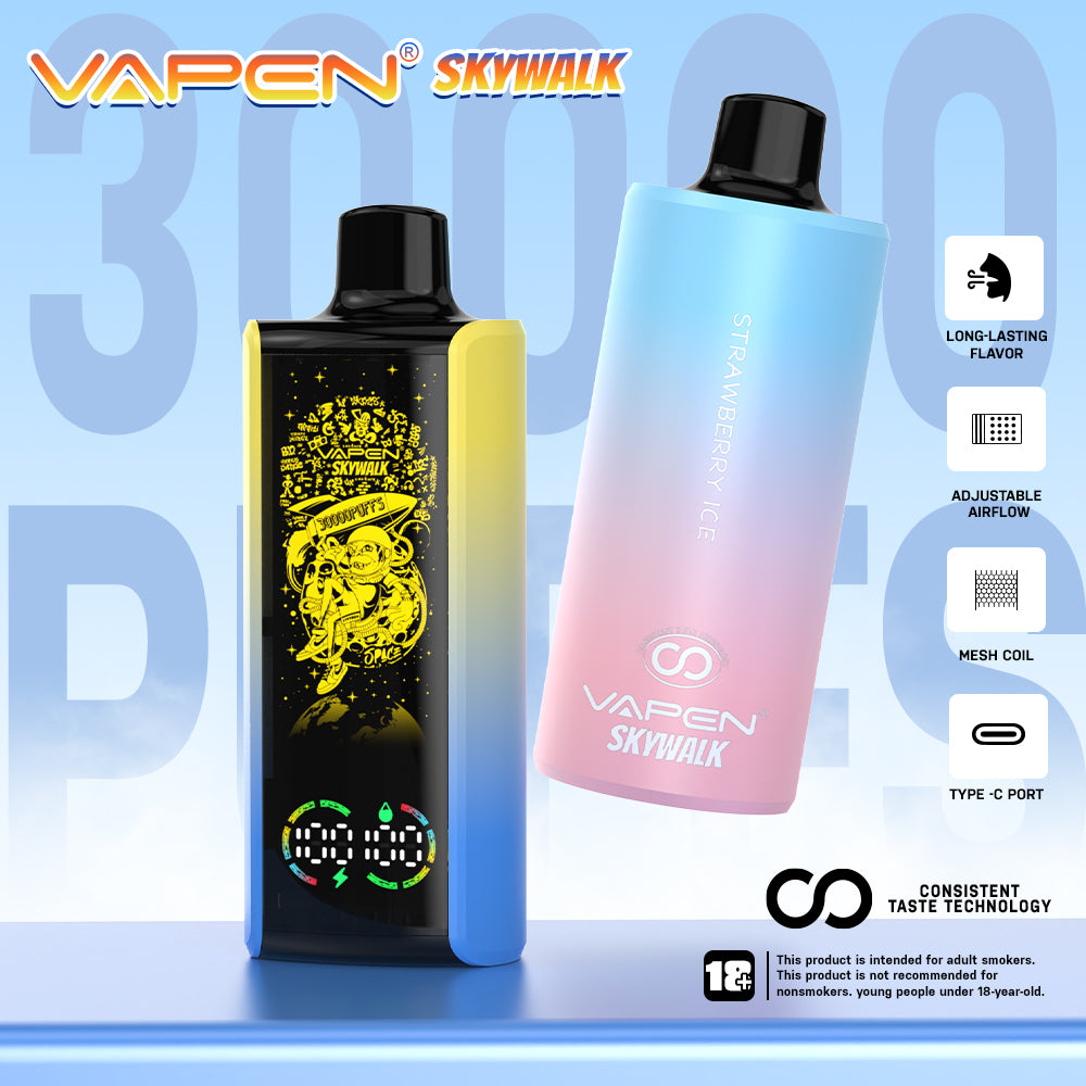 Wholesale Factory VAPEN SKYWALK 30000 Puffs Snowwolf Cheap Disposable E Vaper Pen Kit Pod Rechargeable Wape Vaping Randm Electronic Empty I Vape Price