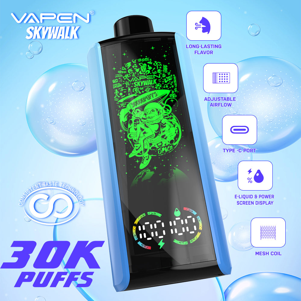 Wholesale Factory VAPEN SKYWALK 30000 Puffs Snowwolf Cheap Disposable E Vaper Pen Kit Pod Rechargeable Wape Vaping Randm Electronic Empty I Vape Price