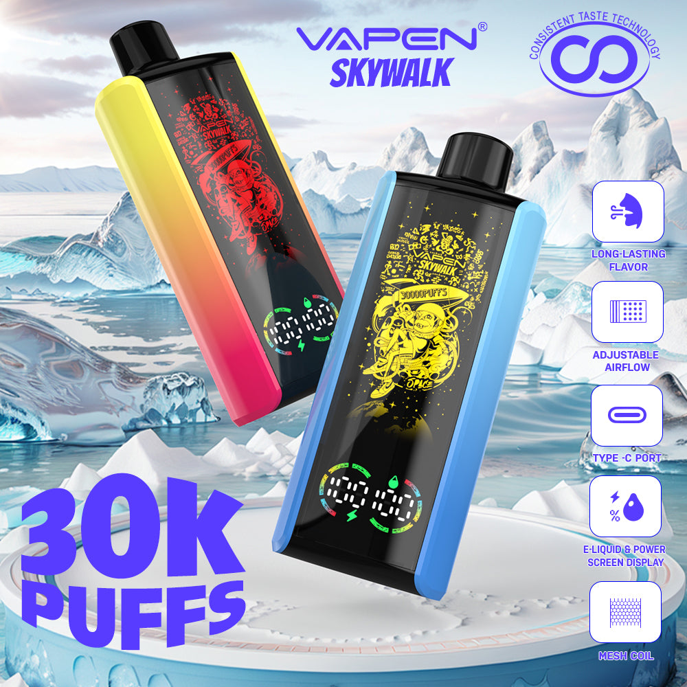 Wholesale Factory VAPEN SKYWALK 30000 Puffs Snowwolf Cheap Disposable E Vaper Pen Kit Pod Rechargeable Wape Vaping Randm Electronic Empty I Vape Price