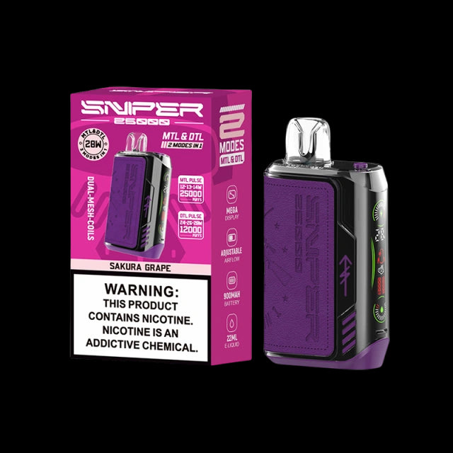 Vapmod Sniper 25000 Puffs Dispaable Vape 20ml 650mAh 12 Flavors