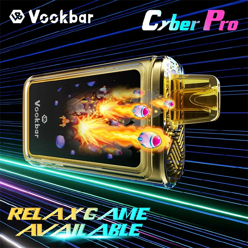 Disposable Vape Vookbar Cyber PRO 30K Puffs Wholesale I Vape 2024 New Arrivial Original E Cigarette Rechargeable Type-C Light LED Glowing E-Cig Hot Sell Waka