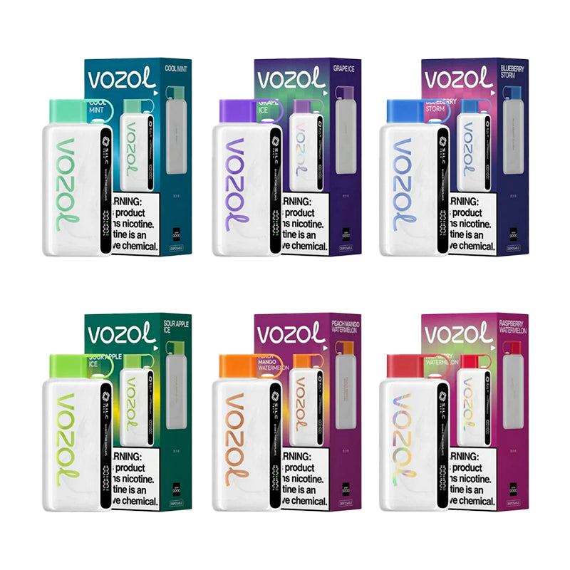 Vozol Star 12000 Puffs Disposable Vape-650mAh Battery, 20ml E-liquid, Multiple Nicotine 10 Flavors