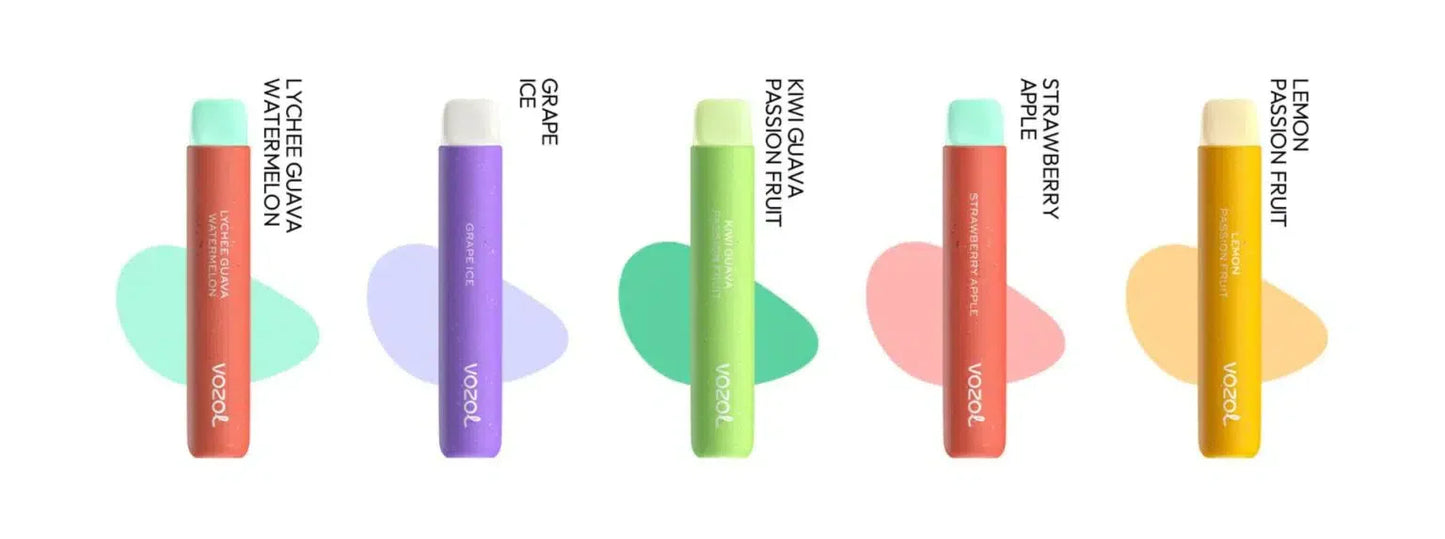 Vozol Star 600 puffs 10 Pc of Bundle Disposable Vape Kit 20mg Nicotine 550mAh battery 15 Flavors