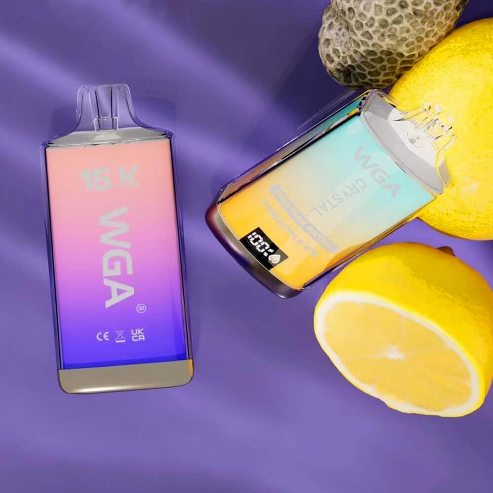 WGA Crystal PRO MAX EXTRA 15000 puffs Disposable Vape In Sales-850mAh Battery, 25ml E-liquid, Multiple Nicotine 19 Flavors