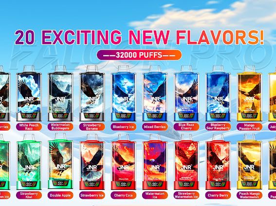 JNR Falcon Pro 28k Puffs Disposable Vape (Box of 10)950mAh 30ml 20 Flavors