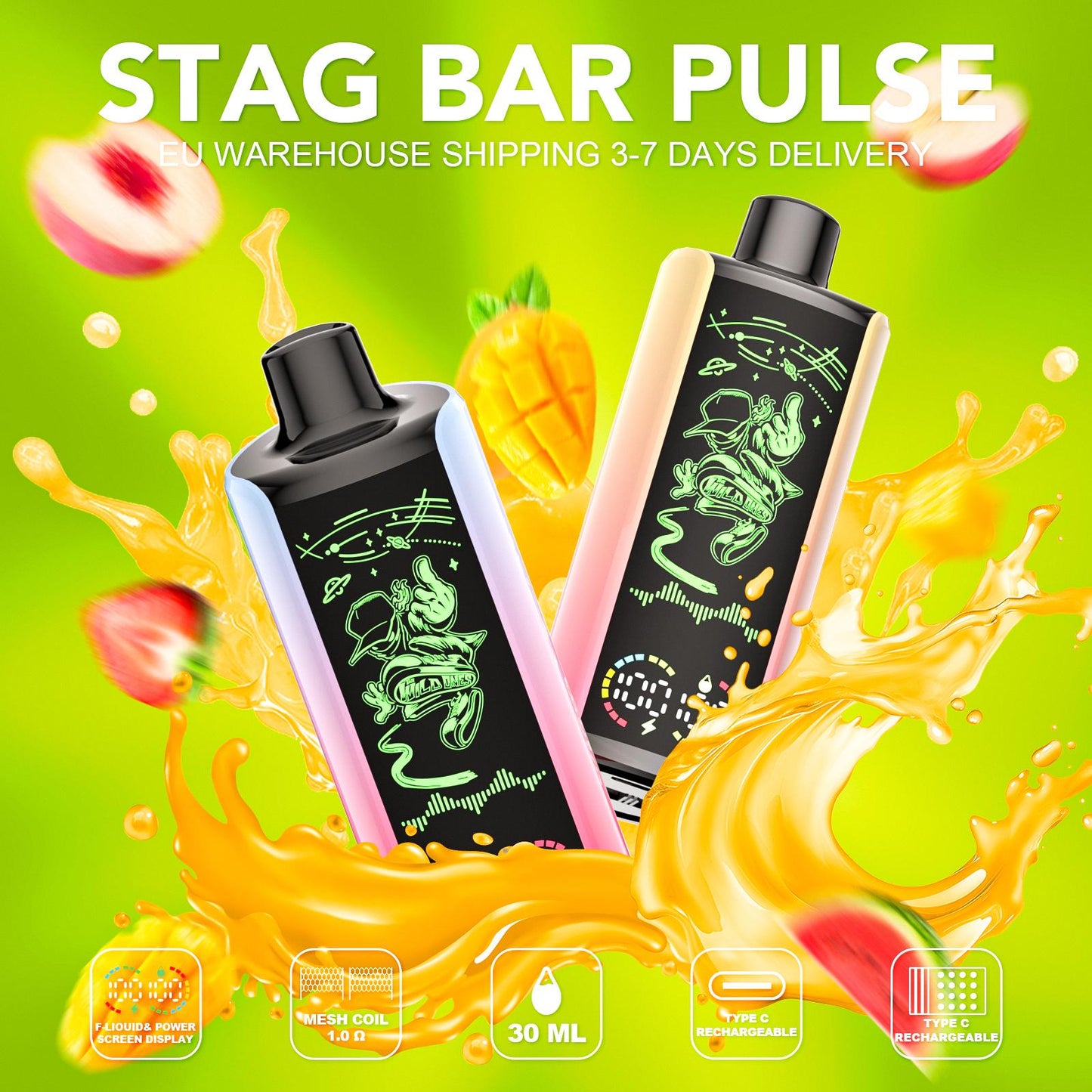 EU Warehouse Stagbar Pulse 35000 Puffs Disposable Vape Wholesale