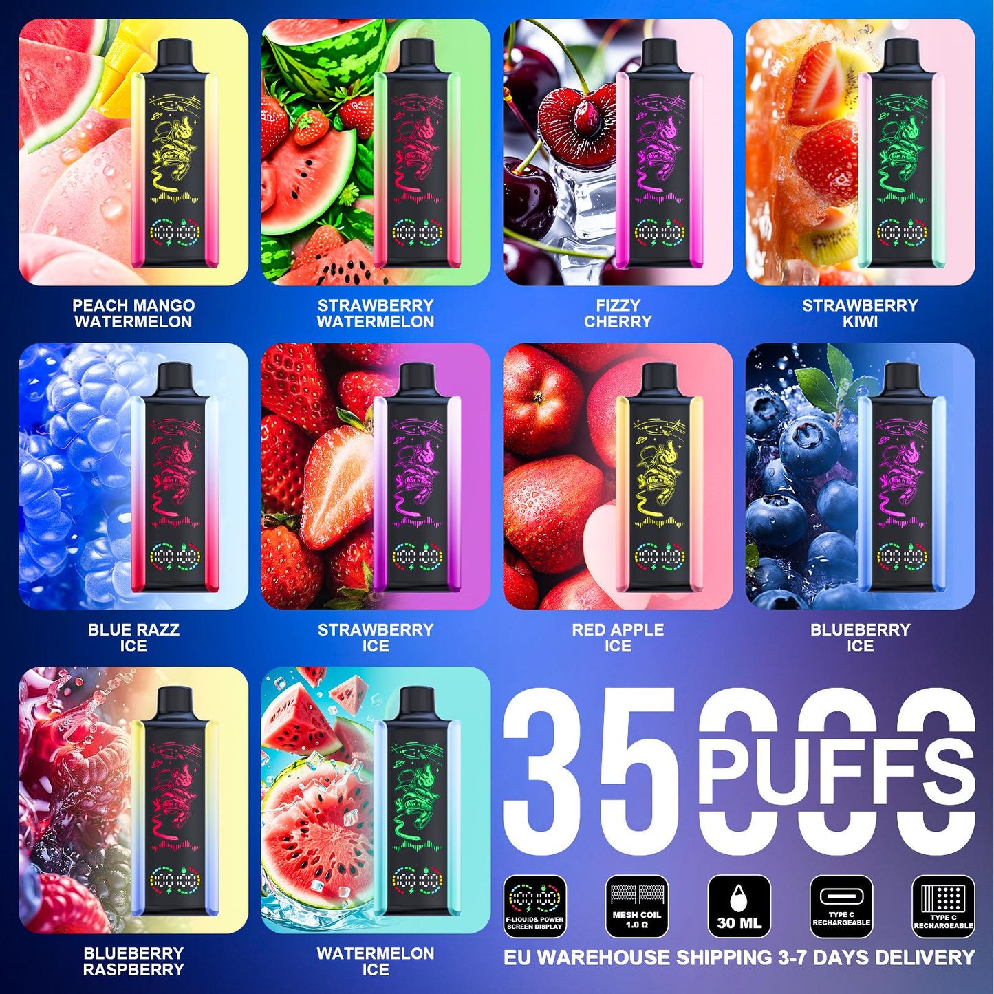 EU Warehouse Stagbar Pulse 35000 Puffs Disposable Vape Wholesale