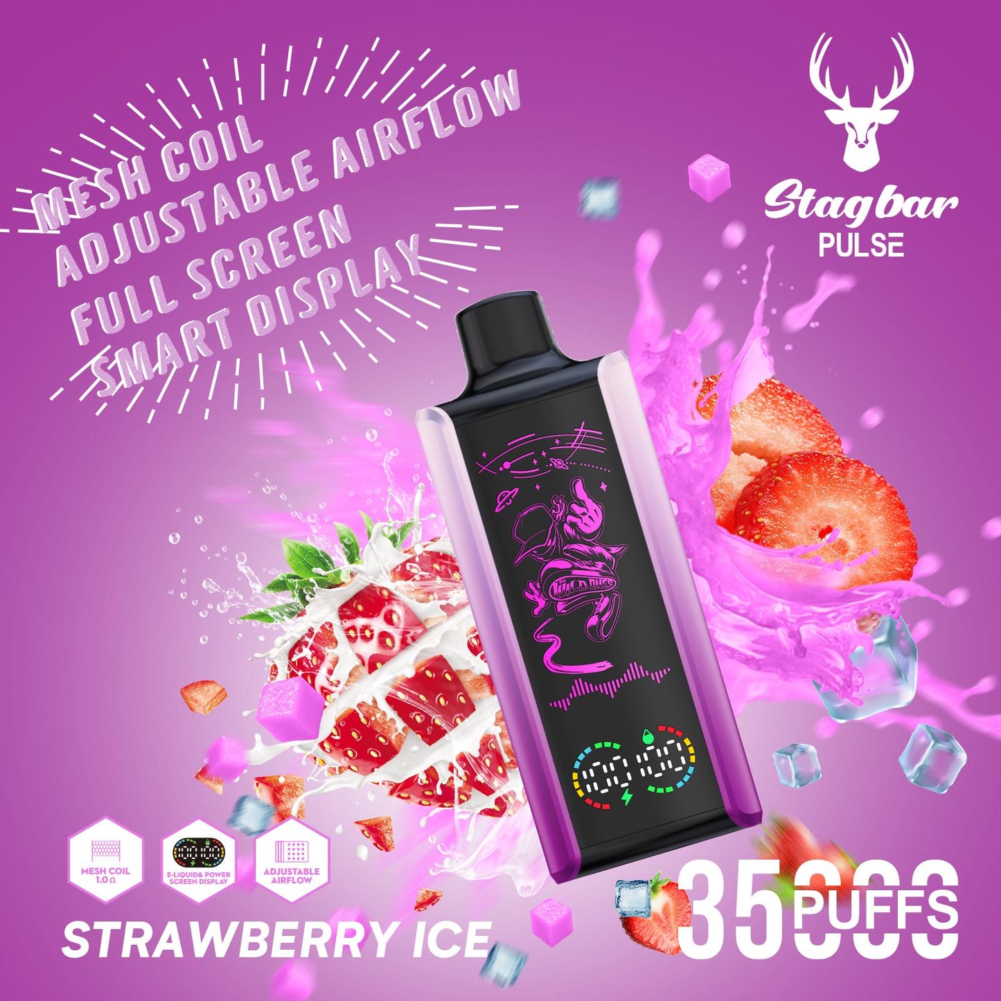 EU Warehouse Stagbar Pulse 35000 Puffs Disposable Vape Wholesale
