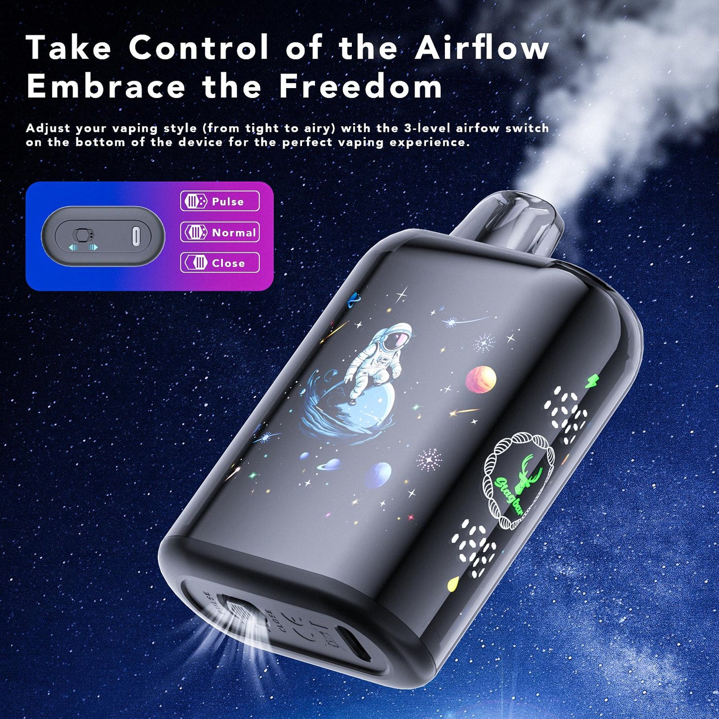 EU Warehouse Stag bar Pulse X 40000 Puffs Disposable Vape Wholesale-800mAh battery, 35ml E- liquid,Multiple Nicotine 10 Flavors