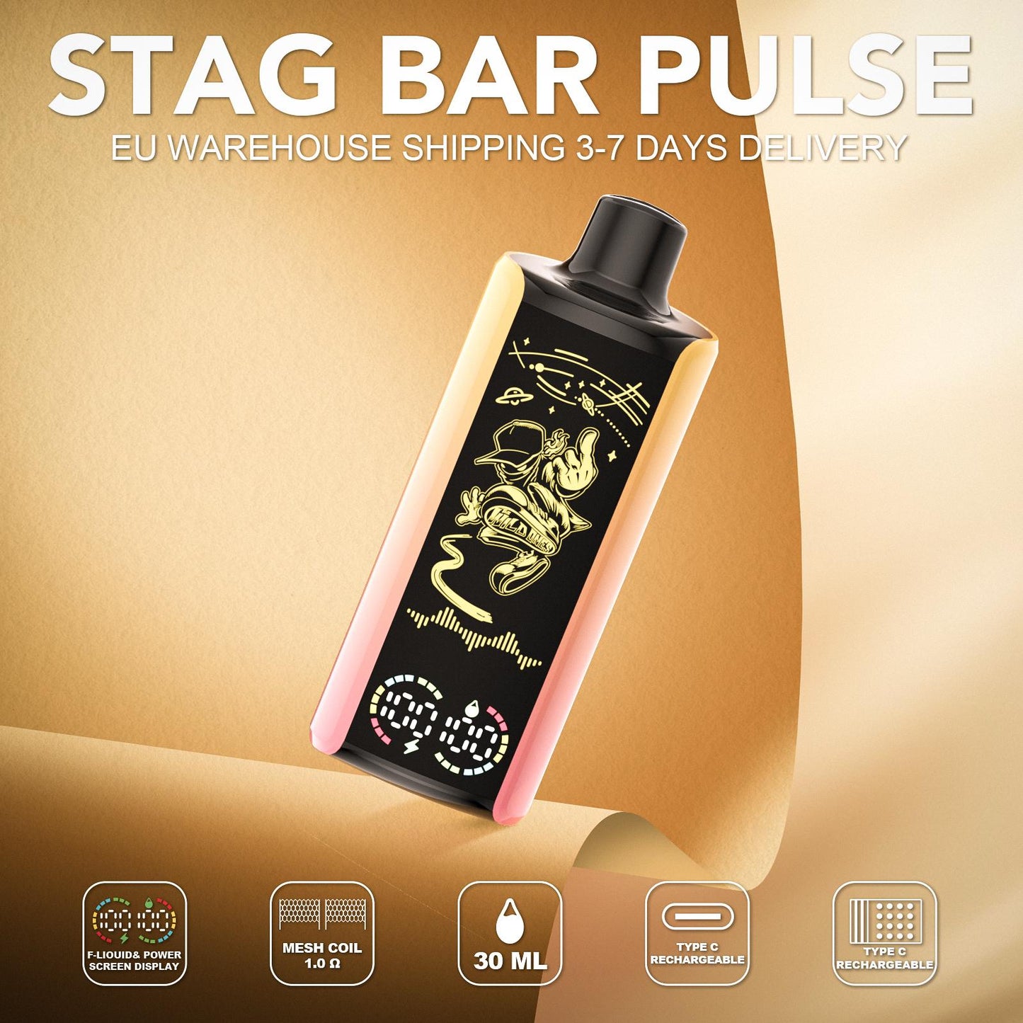 EU Warehouse Stagbar Pulse 35000 Puffs Disposable Vape Wholesale