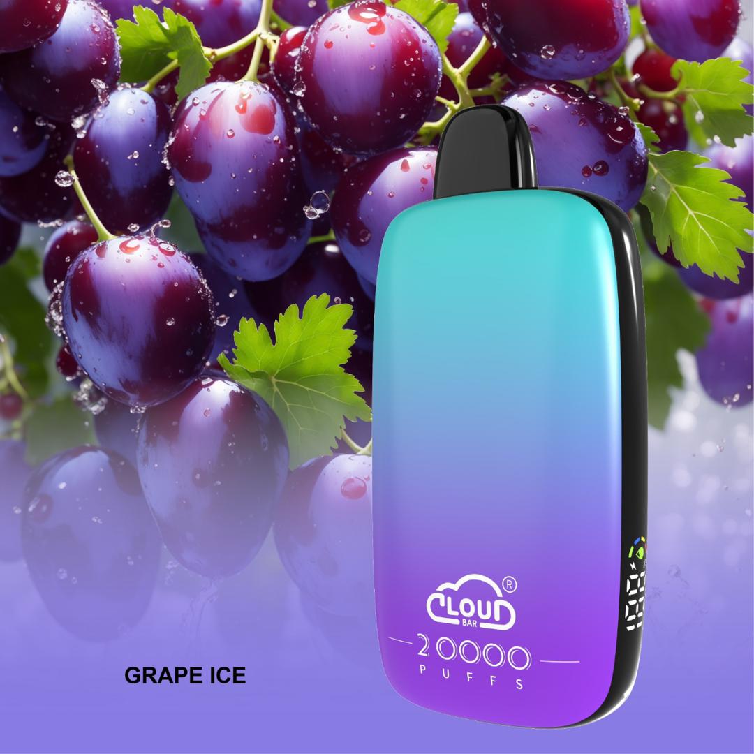 CLOUD BAR NO1, 20Kpuffs, Vape hot sale on line Genuine E-Cigarette 12 Flavor ,16ml oil filling volume, 600mAh battery capacity, with LED power display