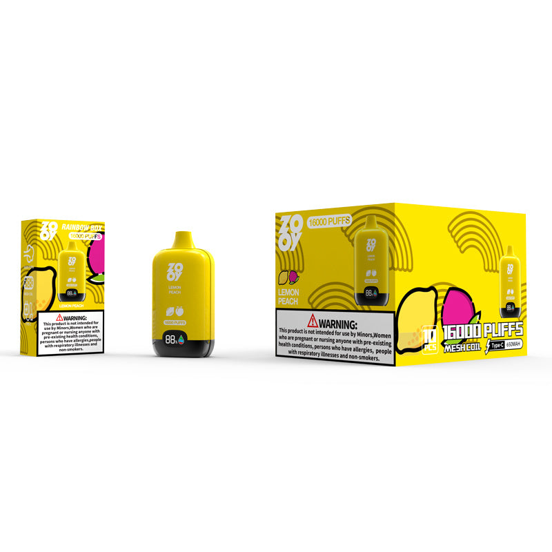 Zooy Rainbow Box 16000 Puff Disposable Rechargeable Electronic Cigarette vape – Zooy 16k puff
