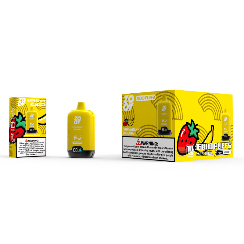 Zooy Rainbow Box 16000 Puff Disposable Rechargeable Electronic Cigarette vape – Zooy 16k puff