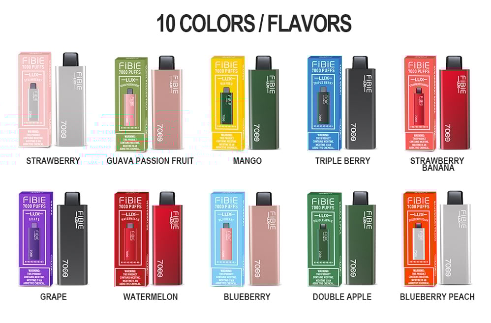 🔥FIBIE 7000 Puffs Disposable Vapor Wands(10 Flavors Collection)