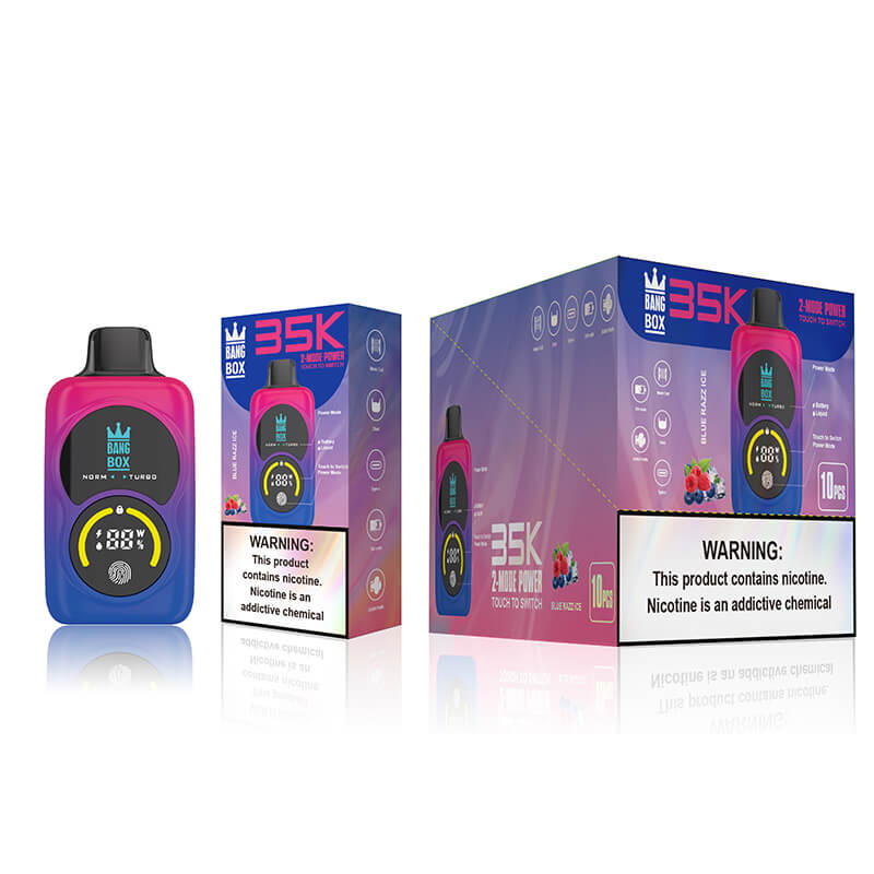 Bang Box2025 35000 Puffs Disposable Vape - 35ml E-Liquid, 700mAh Battery 12 Flavors.