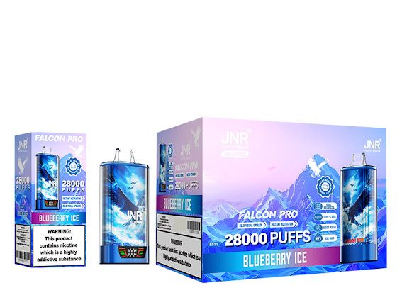 JNR Falcon Pro 28k Puffs Disposable Vape-950mAh Battery, 30ml E-liquid, Multiple Nicotine 12 Flavors