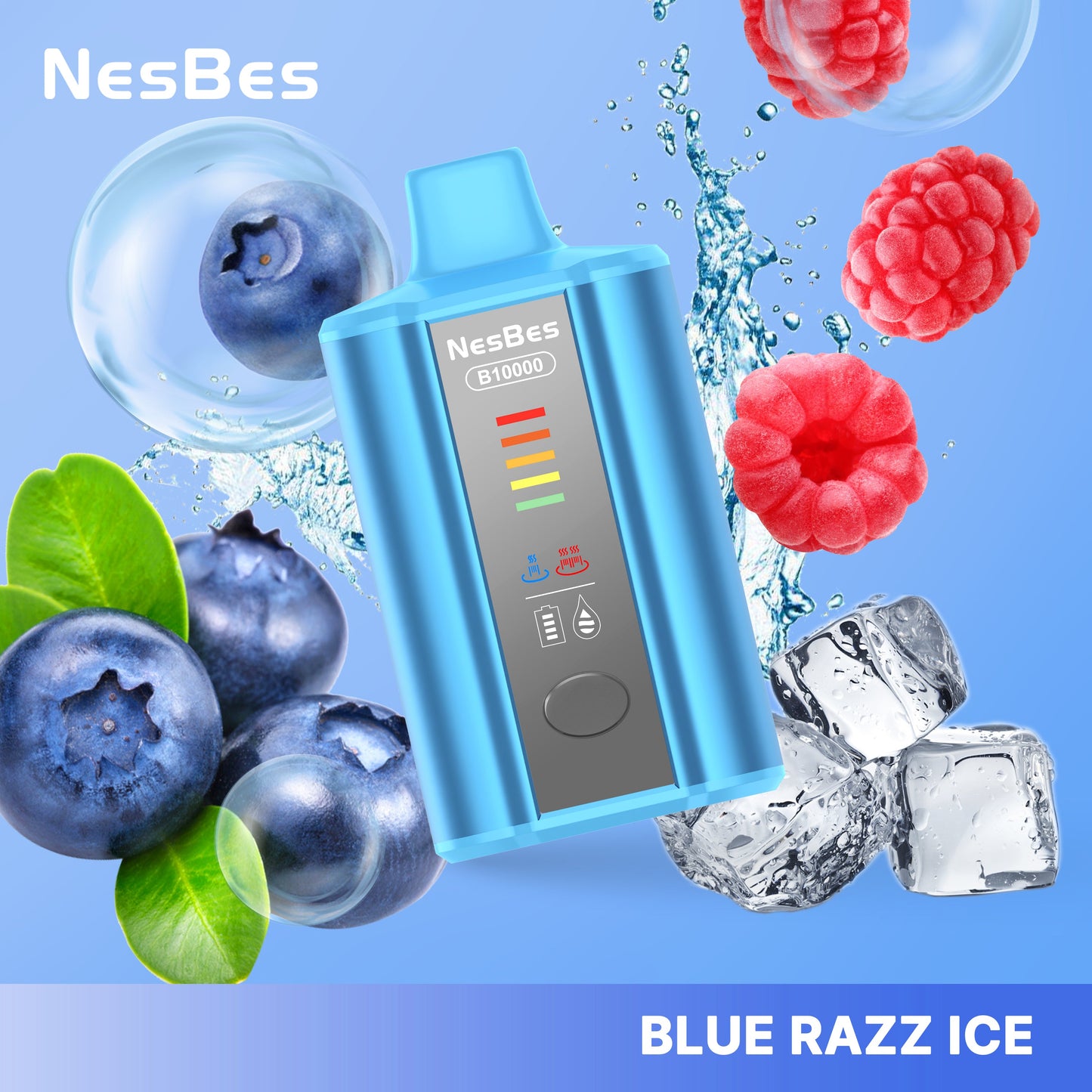 NESBES B10000 Puffs Disposable Vape Wholesale-700mAh battery, 17ml-E-liquid, Multiple Nicotine 8 Flavors