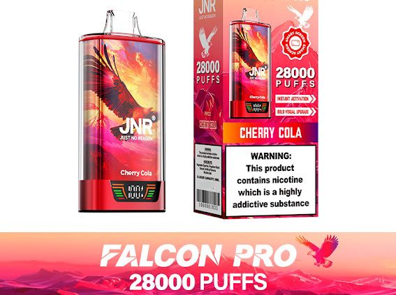 JNR Falcon Pro 28k Puffs Disposable Vape-950mAh Battery, 30ml E-liquid, Multiple Nicotine 12 Flavors