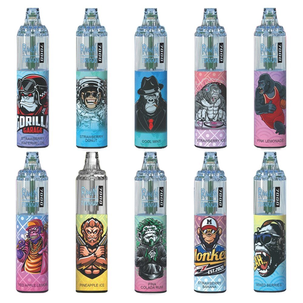 10x RandM Tornado 7000 Puffs + Free Item | UK Vape Deals