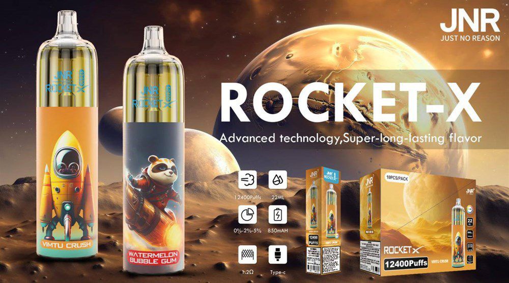 JNR Rocket X 12400 Puffs Disposable Vape (Box of 10) 21 Flavors