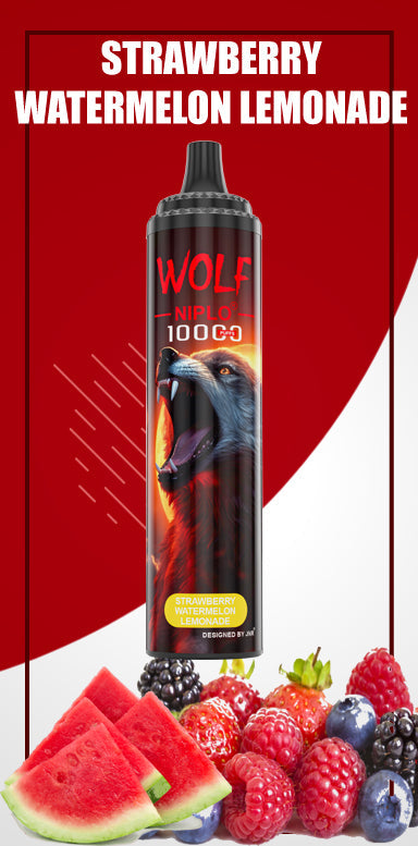 JNR Wolf Niplo 5% Disposable 10000 (Box of 10) 19 Flavors