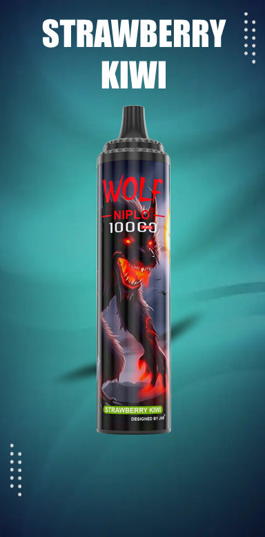 JNR Wolf Niplo 5% Disposable 10000 (Box of 10) 19 Flavors