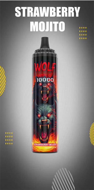JNR Wolf Niplo 5% Disposable 10000 (Box of 10) 19 Flavors