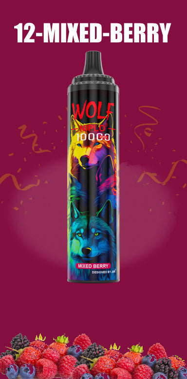 JNR Wolf 5% Disposable 10000 Puffs Available 19 Flavors