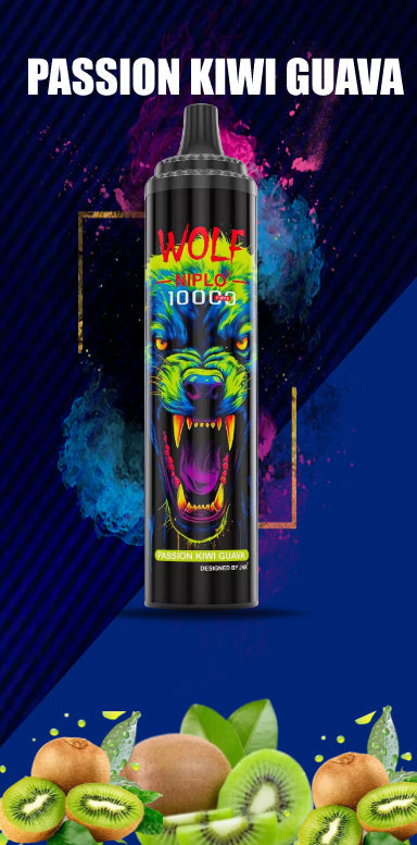 JNR Wolf Niplo 5% Disposable 10000 (Box of 10) 19 Flavors
